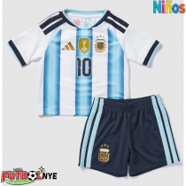 Camiseta Argentina Lionel Messi #10 Primera Equipación para niños Mundial 2026 manga corta (+ pantalones cortos)